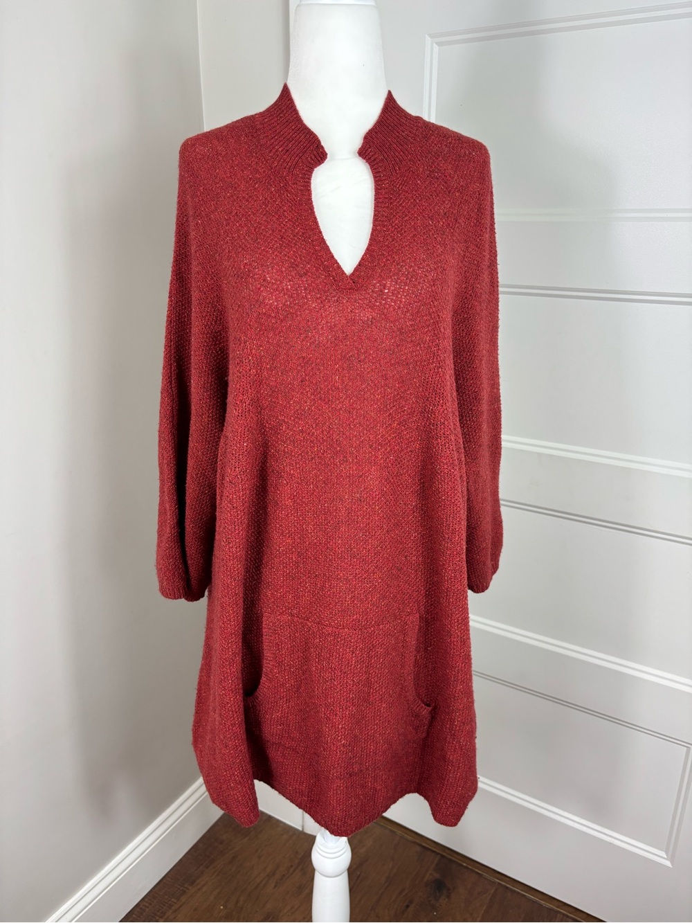 Eileen Fisher Italian Yarn Tunic Sweater Size L